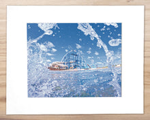 Load image into Gallery viewer, In the Waves - North Wildwood - Matted 11x14" Art Print