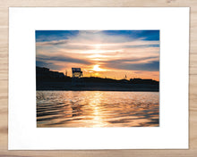 Load image into Gallery viewer, Sunset Swim - North Wildwood - Matted 11x14" Art Print