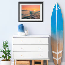 Load image into Gallery viewer, Rose Gold Summer Sunrise – Wildwood 1st Edition Framed Print – 21.5"x25"
