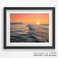 Load image into Gallery viewer, Rose Gold Summer Sunrise – Wildwood 1st Edition Framed Print – 21.5"x25"