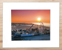 Load image into Gallery viewer, Summer Sunrise over Mariner's Pier, Wildwood - Matted 11x14" Art Print