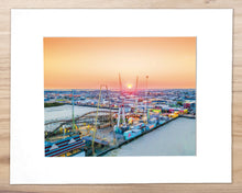 Load image into Gallery viewer, Summer Sunset over Morey's Adventure Pier - Matted 11x14" Art Print
