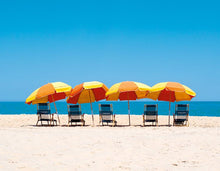 Load image into Gallery viewer, Summer Umbrellas - Matted 11x14" Art Print
