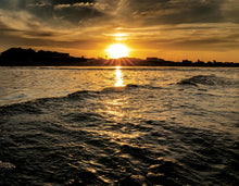 Load image into Gallery viewer, Sun Glistening on the Waves - Matted 11x14" Art Print