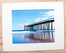 Load image into Gallery viewer, Ocean City MD Fishing Pier - Matted 11x14" Art Print
