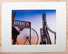 Load image into Gallery viewer, Trimper's at Dusk - Matted 11x14" Art Print