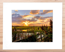 Load image into Gallery viewer, Bay Breeze Sunset - Matted 11x14" Art Print