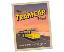 Load image into Gallery viewer, Watch the Tram Car, Please! - The Wildwood Boardwalk at Dusk - 11&quot;x14&quot; Art Print