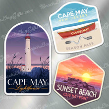 Load image into Gallery viewer, Cape May NJ Favorite Spots - Magnet 3-Pack