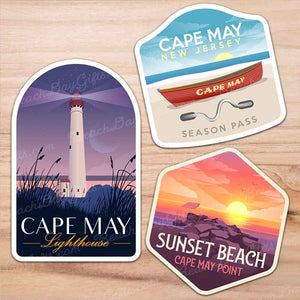 Cape May NJ Favorite Spots - Magnet 3-Pack