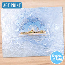 Load image into Gallery viewer, Morey's Pier Ferris Wheel in the Waves - Mariner's Pier, Wildwood Boardwalk - 11"x14" Art Print