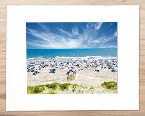 Beach Day Bliss - North Wildwood - Matted 11x14" Art Print