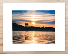 Load image into Gallery viewer, Sunset Swim - North Wildwood - Matted 11x14&quot; Art Print