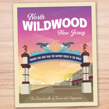 Load image into Gallery viewer, North Wildwood Arch (Cool Purple Dawn) - 11&quot;x14&quot; Art Print