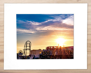 Manco & Manco Sunset, Ocean City NJ - Matted 11x14" Art Print