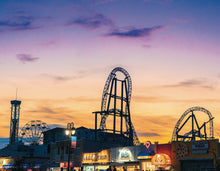 Load image into Gallery viewer, Playland Summer Sunset, Ocean City NJ - Matted 11x14&quot; Art Print