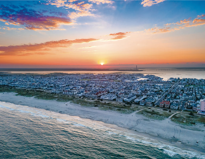 Summer Sunset over Ocean City NJ - Matted 11x14