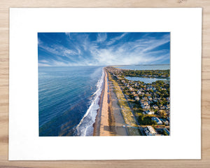 Looking South, Rehoboth Coast - Matted 11x14" Art Print