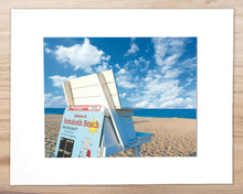 Load image into Gallery viewer, Rehoboth Lifeguard Stand in Summer - Matted 11x14&quot; Art Print