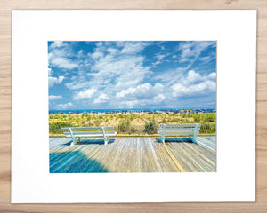 Soaking it all in, Rehoboth - Matted 11x14" Art Print
