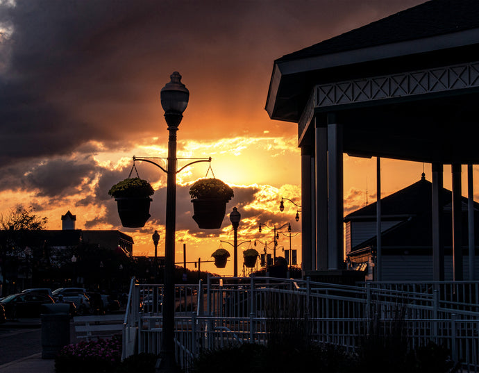 The Summer Sun Sets, Rehoboth - Matted 11x14