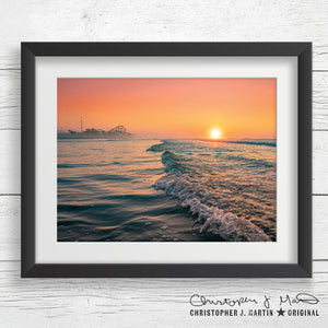 Rose Gold Summer Sunrise – Wildwood 1st Edition Framed Print – 21.5