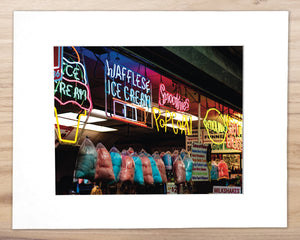 Wildwood Boardwalk Neon - Matted 11x14" Art Print
