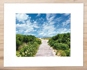 The Walk to Wildwood Crest Beach - Matted 11x14" Art Print