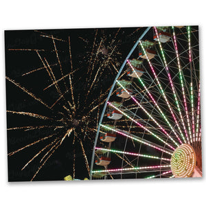 Glitter Friday Night Fireworks (Wildwood) - 11x14" Art Print