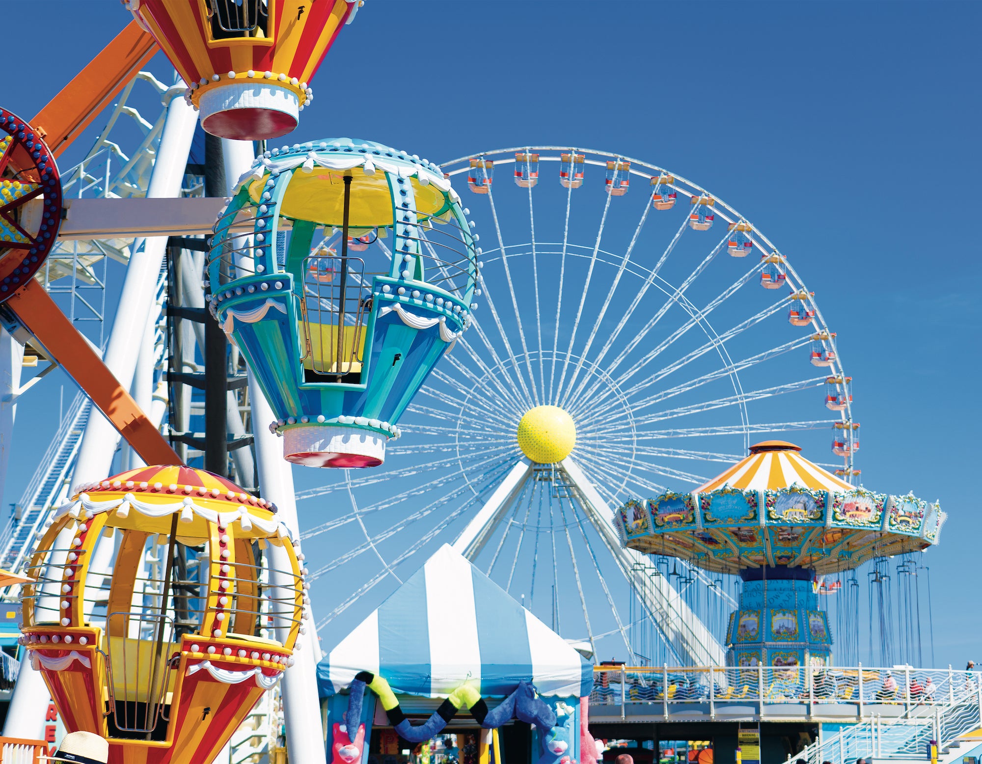 Morey's Pier Summer Afternoon - Matted 11x14