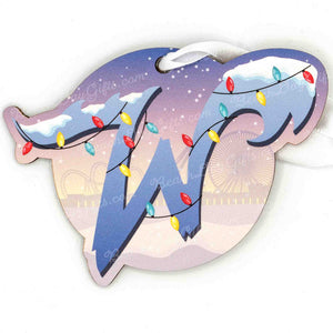 Wildwood "W" Decorated Holiday Ornament