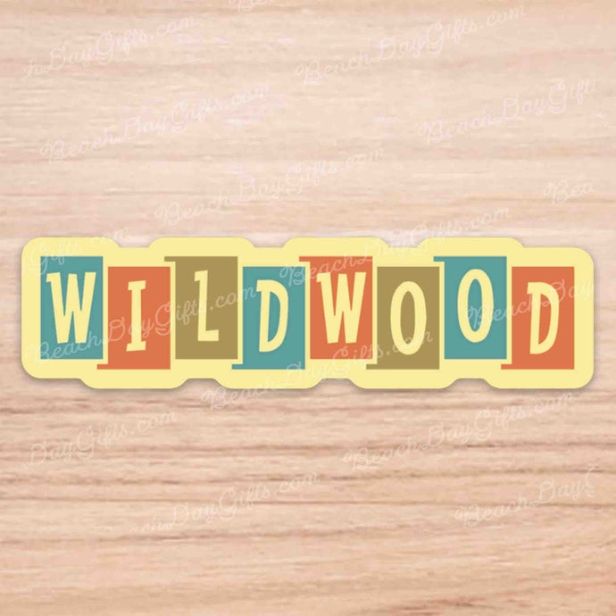 Wildwood Retro Yellow Sticker