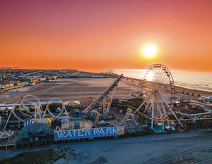 Summer Sunrise over Mariner's Pier, Wildwood - Matted 11x14" Art Print