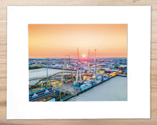Load image into Gallery viewer, Summer Sunset over Morey&#39;s Adventure Pier - Matted 11x14&quot; Art Print
