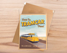 Load image into Gallery viewer, Watch The Tram Car Please! - A Beautiful Day On Wildwood Boardwalk 11’X14’ Art Print