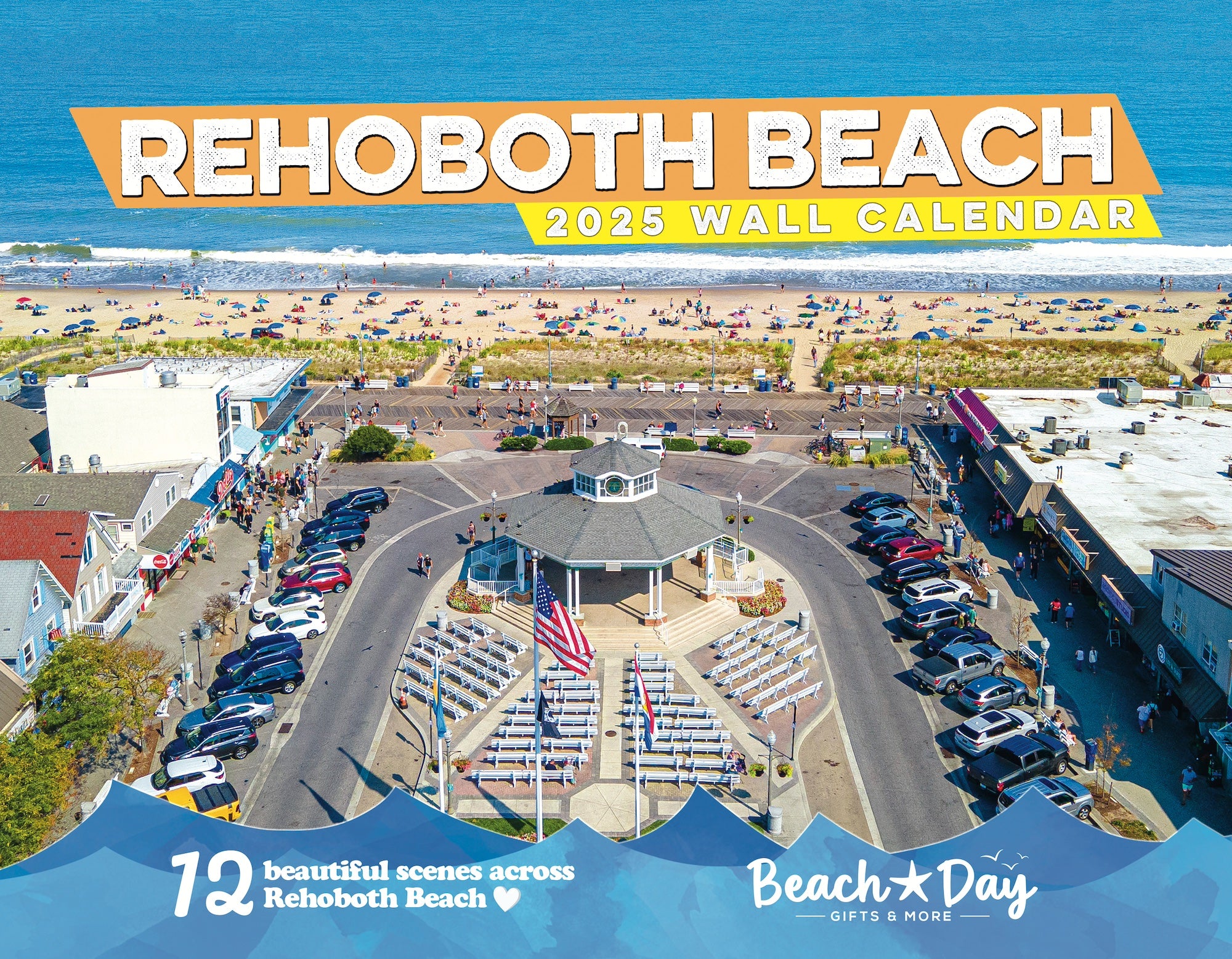 Rehoboth Beach Delaware (DE) 2025 Wall Calendar