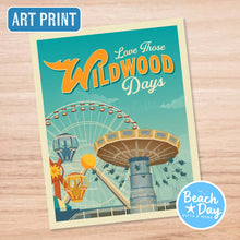 Load image into Gallery viewer, Love Those Wildwood Days - Mariner&#39;s Pier - 11&quot;x14&quot; Art Print