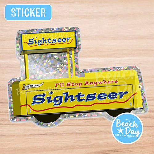 Wildwood Sightseer Tramcar - Glitter Sticker