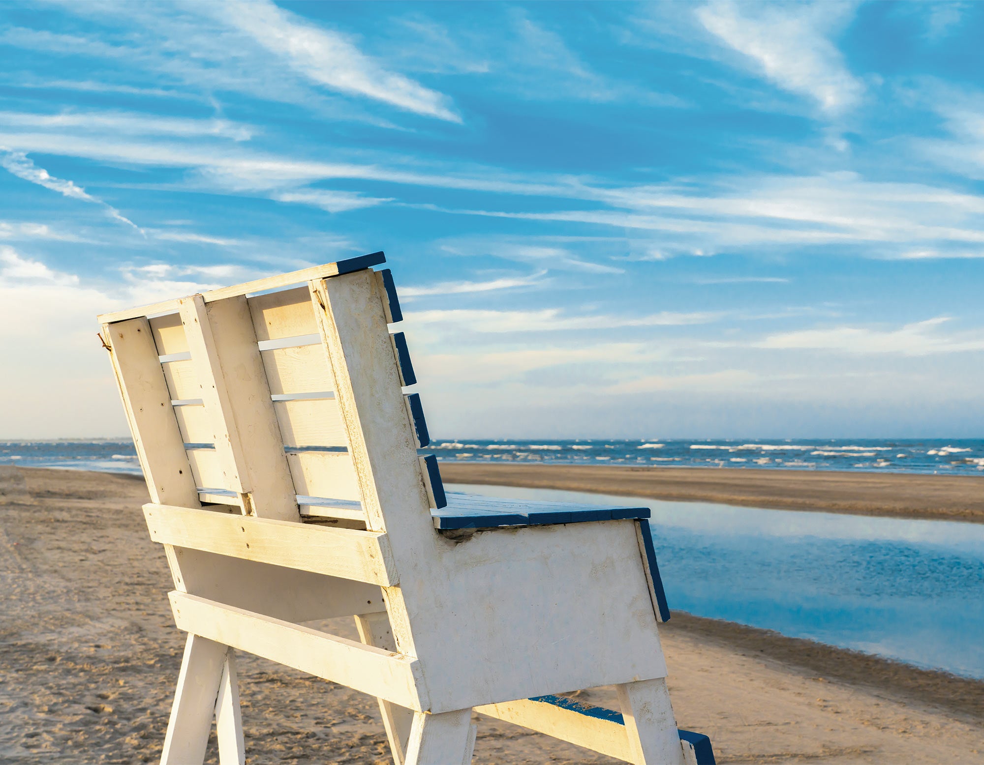 End of a Perfect North Wildwood Beach Day - Matted 11x14