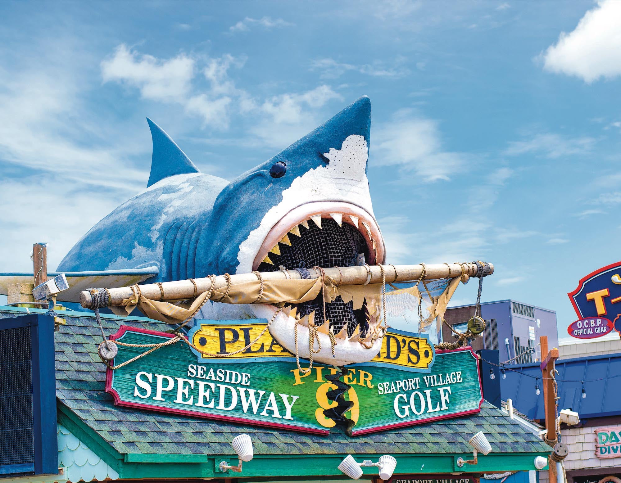 Playland Shark Bite, Ocean City - Matted 11x14