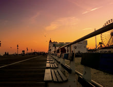 Load image into Gallery viewer, Dusk over the OC Boardwalk - Matted 11x14&quot; Art Print