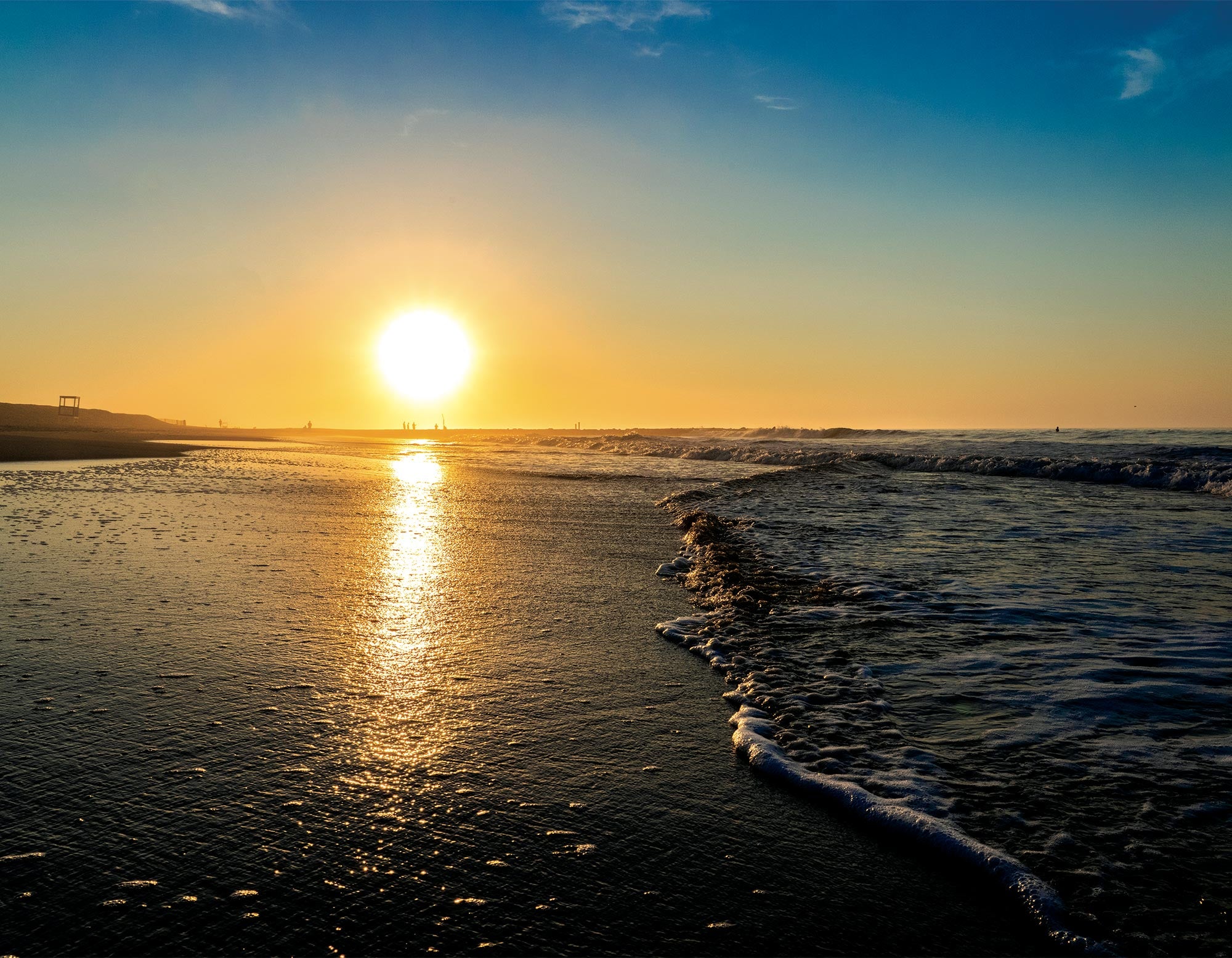OC Summer Beach Sunrise - Matted 11x14