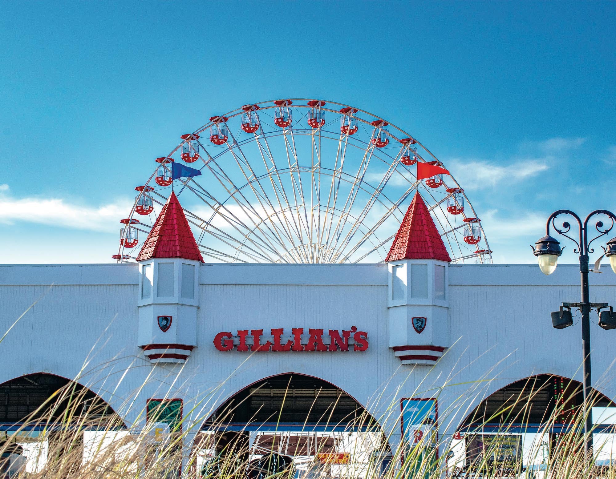 Gillian's Ferris Wheel from the Beach - Matted 11x14