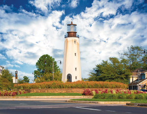 A Rehoboth Lighthouse Welcome - Matted 11x14" Art Print