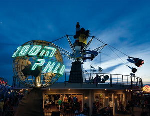 Zoom Phloom & Kong at Dusk, Morey's Piers - Matted 11x14