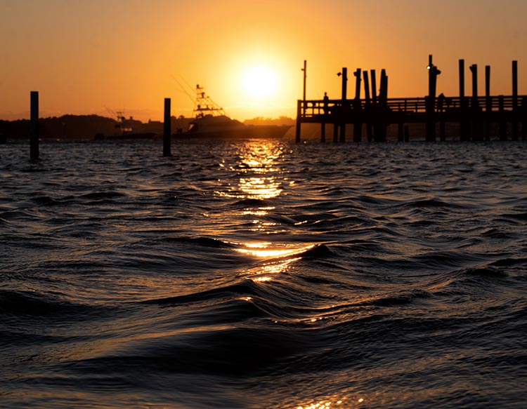 Bayside Sunset (OCMD) - Matted 11x14