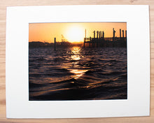 Load image into Gallery viewer, Bayside Sunset (OCMD) - Matted 11x14&quot; Art Print