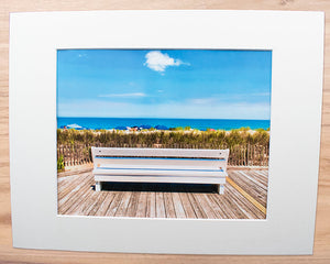 By the Sea in Rehoboth - Matted 11x14" Art Print