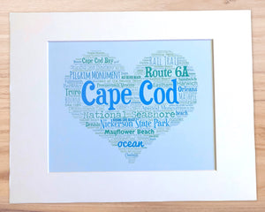 A Day in Cape Cod, MA - Matted 11x14" Art Print