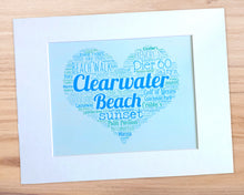 Load image into Gallery viewer, A Day in Clearwater Beach, FL - Matted 11x14&quot; Art Print